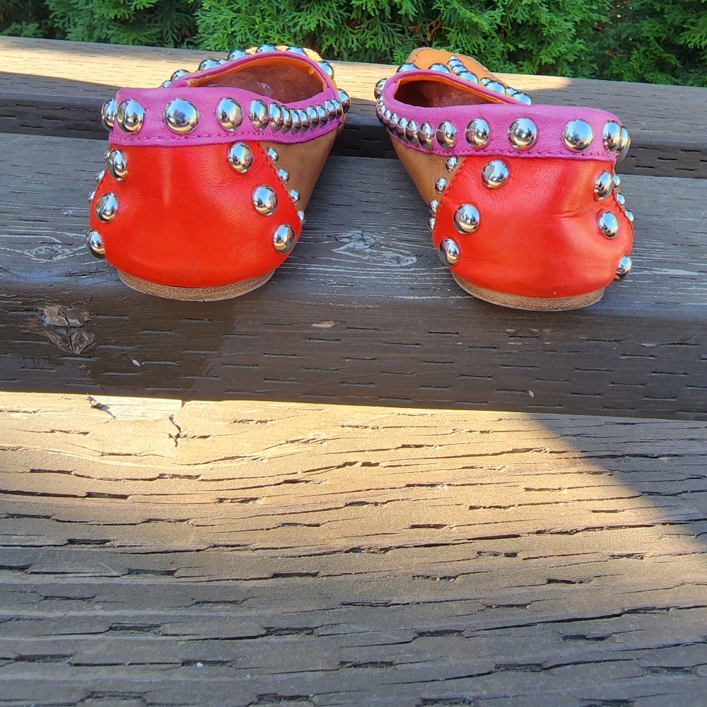 Prada multi colored studded driving shoes Prada Size 36 US 6 made in Italy ๐ฎ๐น - Picture 3 of 7